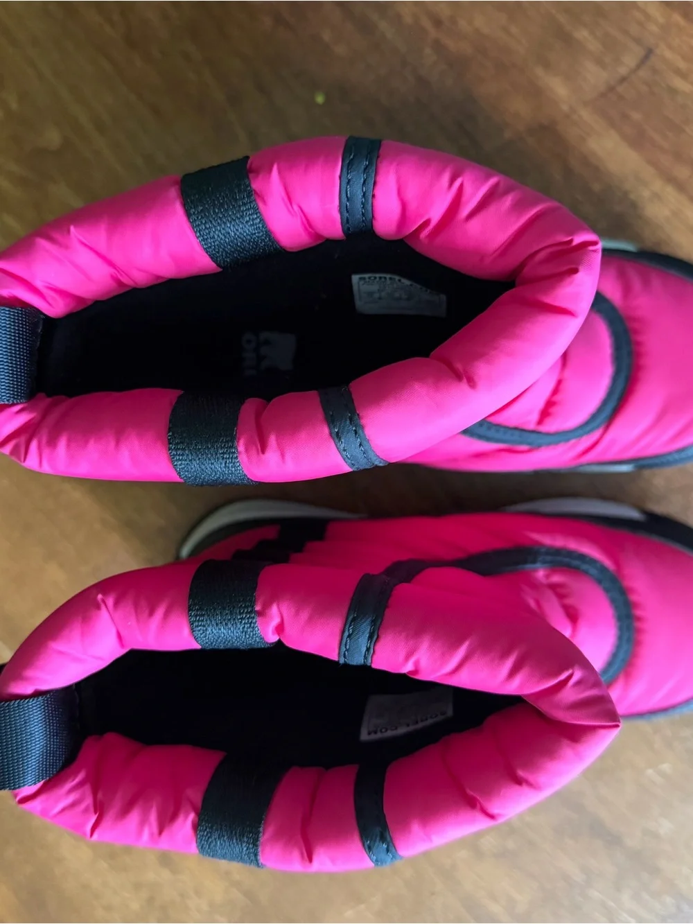 Sorel Kids Bright Pink and Black Snow Boots